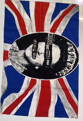 Lot 503 - THE SEX PISTOLS - A GOD SAVE THE QUEEN FLAG.