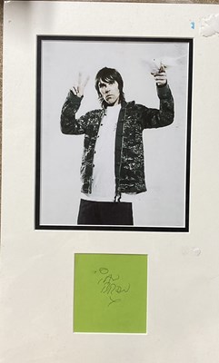 Lot 292 - IAN BROWN POSTER AND SIGNED PAGE