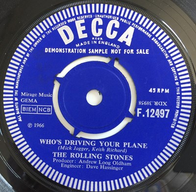 Lot 63 - THE ROLLING STONES - HAVE YOU SEEN YOUR MOTHER, BABY, STANDING IN THE SHADOW? 7" (ORIGINAL UK DEMO - DECCA F 12497)