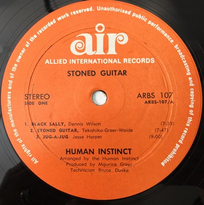 Lot 193 - HUMAN INSTINCT - STONED GUITAR LP (NZ OG - ARBS 107)