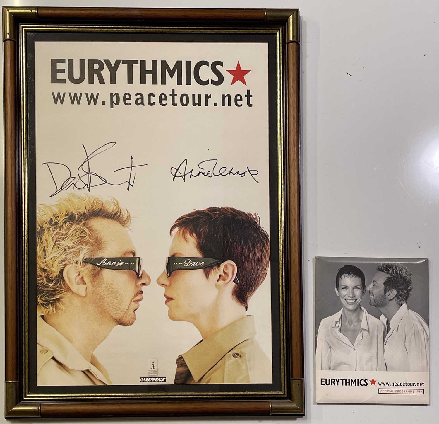 Lot 351 - EURYTHMICS - SIGNED 1999 CONCERT POSTER.