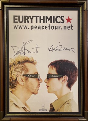 Lot 351 - EURYTHMICS - SIGNED 1999 CONCERT POSTER.