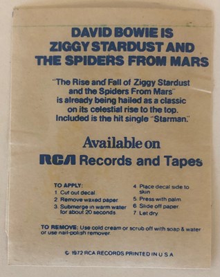 Lot 336 - DAVID BOWIE ZIGGY STARDUST AND THE SPIDERS...