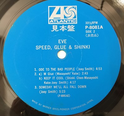 Lot 191 - SPEED, GLUE & SHINKI - EVE LP (OG 'BLUE LABEL' PROMO - P-8081A)