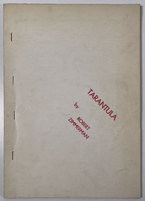 Lot 32 - ROBERT ZIMMERMAN (BOB DYLAN) - TARANTULA, C 1969.