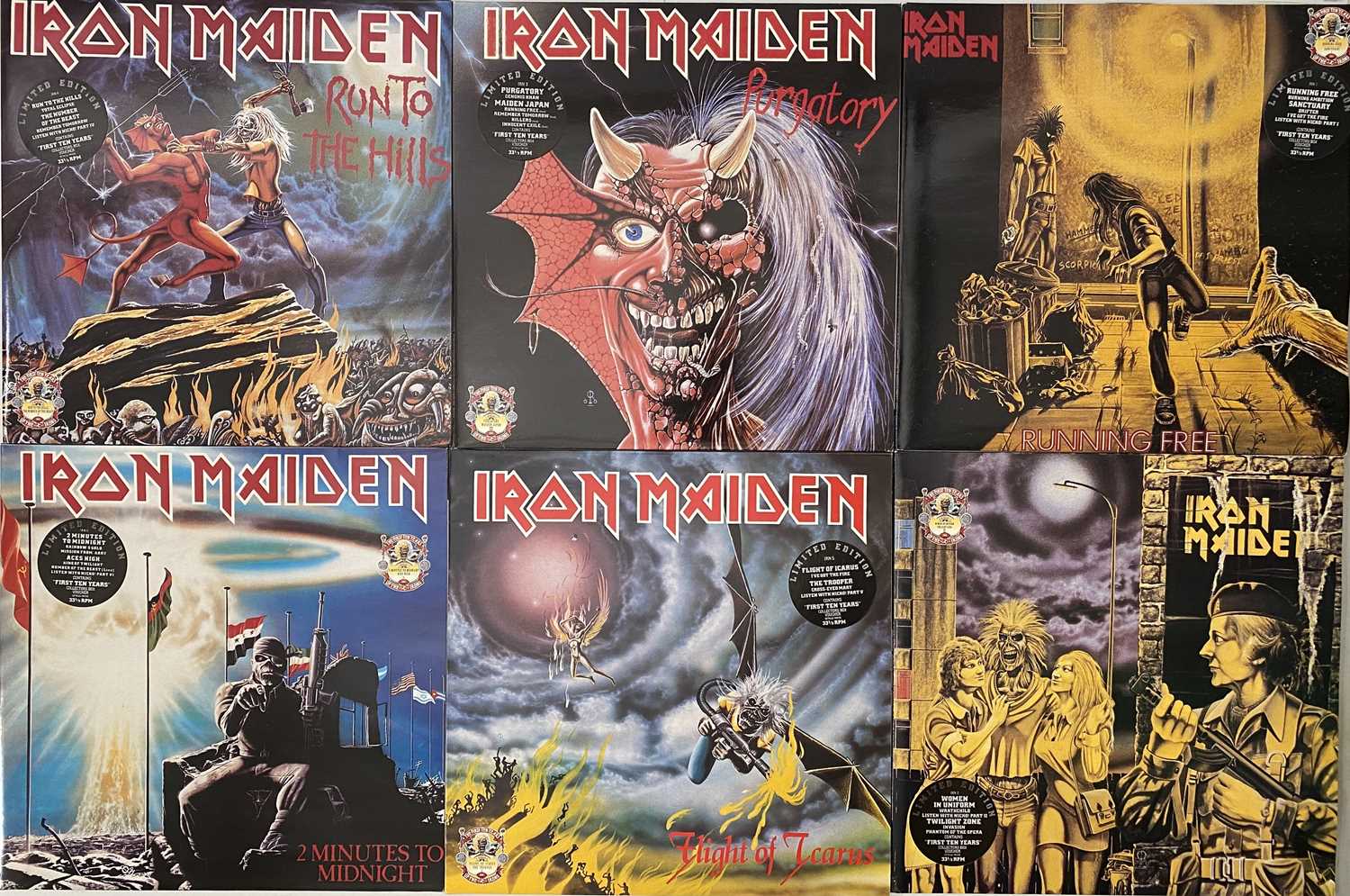 Lot 182 - IRON MAIDEN - THE FIRST TEN YEARS UP THE