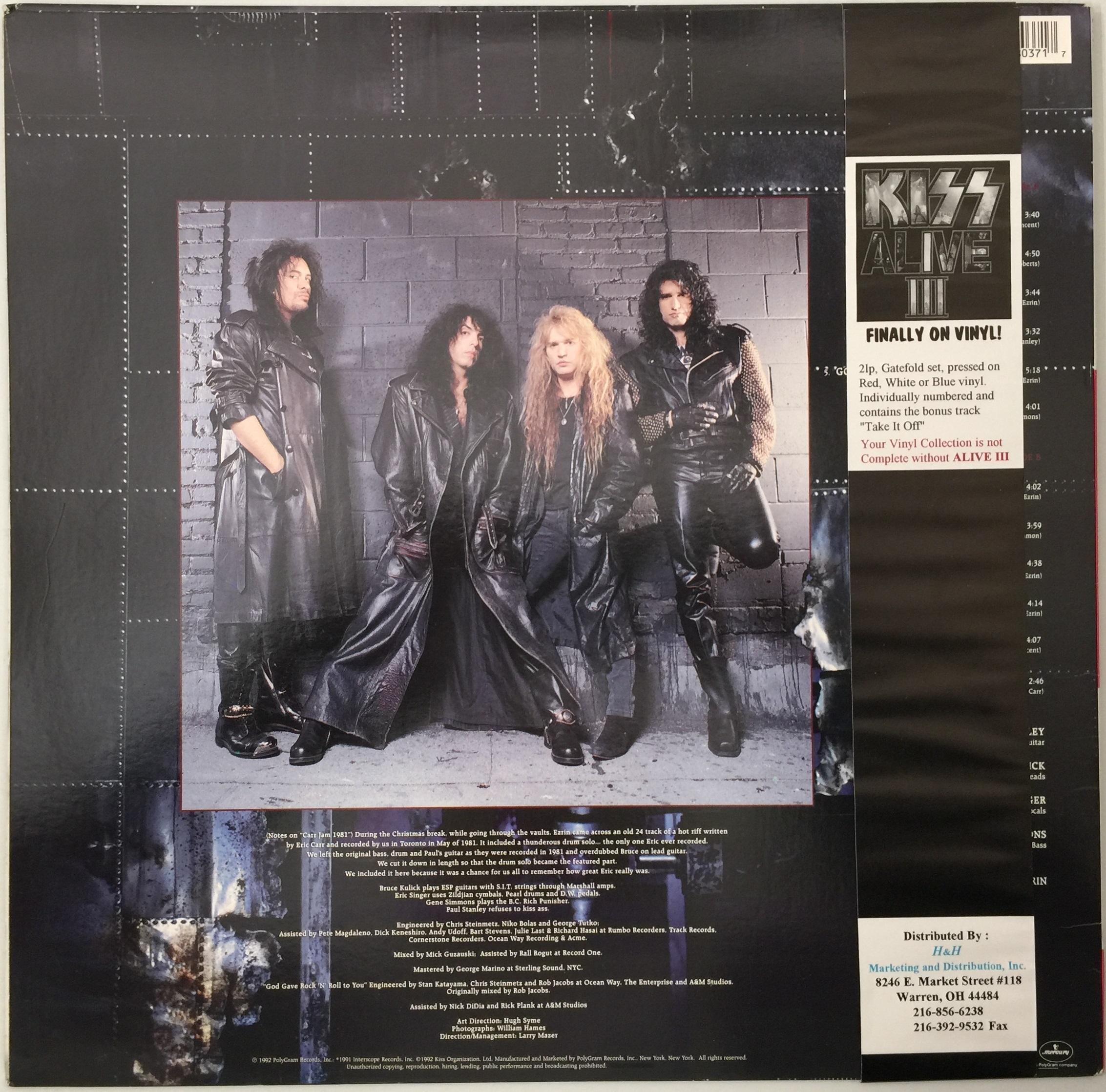 Lot 178 - KISS - REVENGE LP (RE - 848037-1)