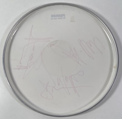 Lot 272 - PLACEBO - A SIGNED DRUM SKIN.