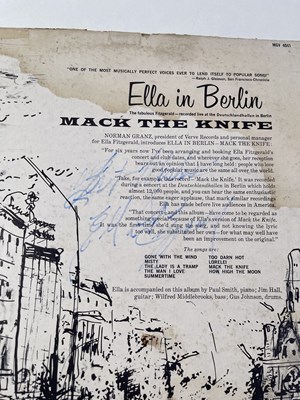 Lot 273 - ELLA FITZGERALD - SIGNED LP.