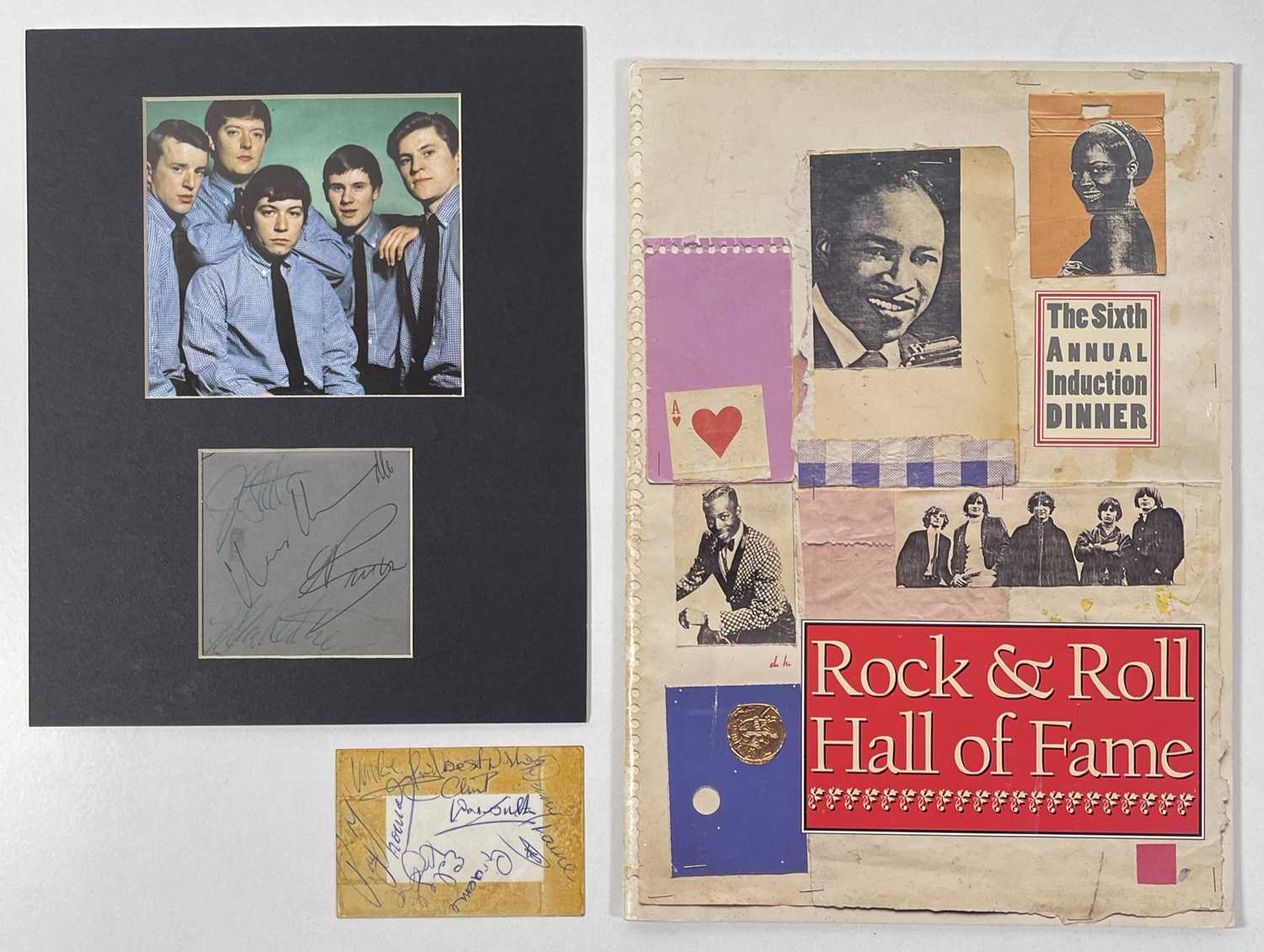 Lot 275 - 1960S STARS AUTOGRAPHS INC THE BYRDS / MOODY BLUES / THE ANIMALS.