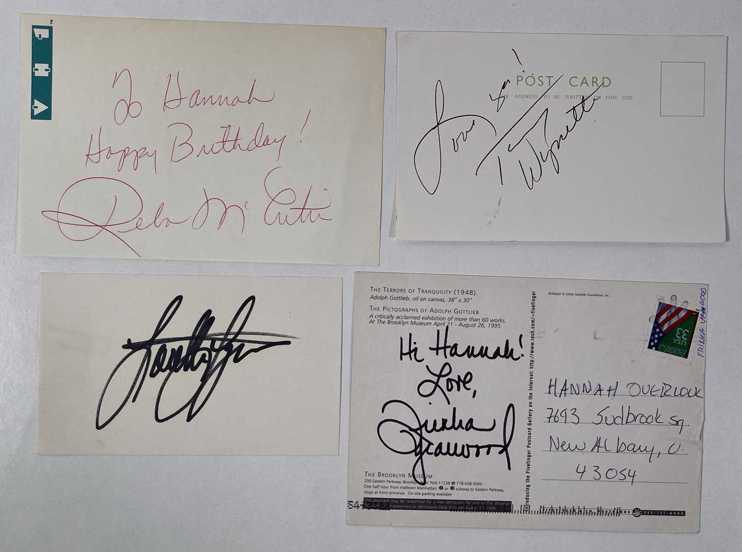 Lot 276 - COUNTRY MUSIC STARS INC TAMMY WYNETTE - SIGNED PAGES.