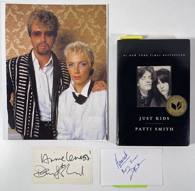 Lot 277 - ROCK / PUNK / POP AUTOGRAPHS INC PATTI SMITH / EURYTHMICS.