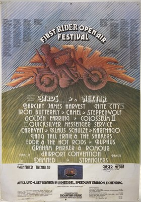 Lot 167 - STRANGLERS AND THE DAMNED 1977 FESTIVAL POSTER