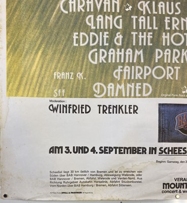 Lot 167 - STRANGLERS AND THE DAMNED 1977 FESTIVAL POSTER