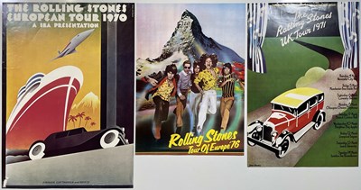 Lot 364 - THE ROLLING STONES - REPRINTS OF CLASSIC 1970S JOHN PASCHE DESIGNS.