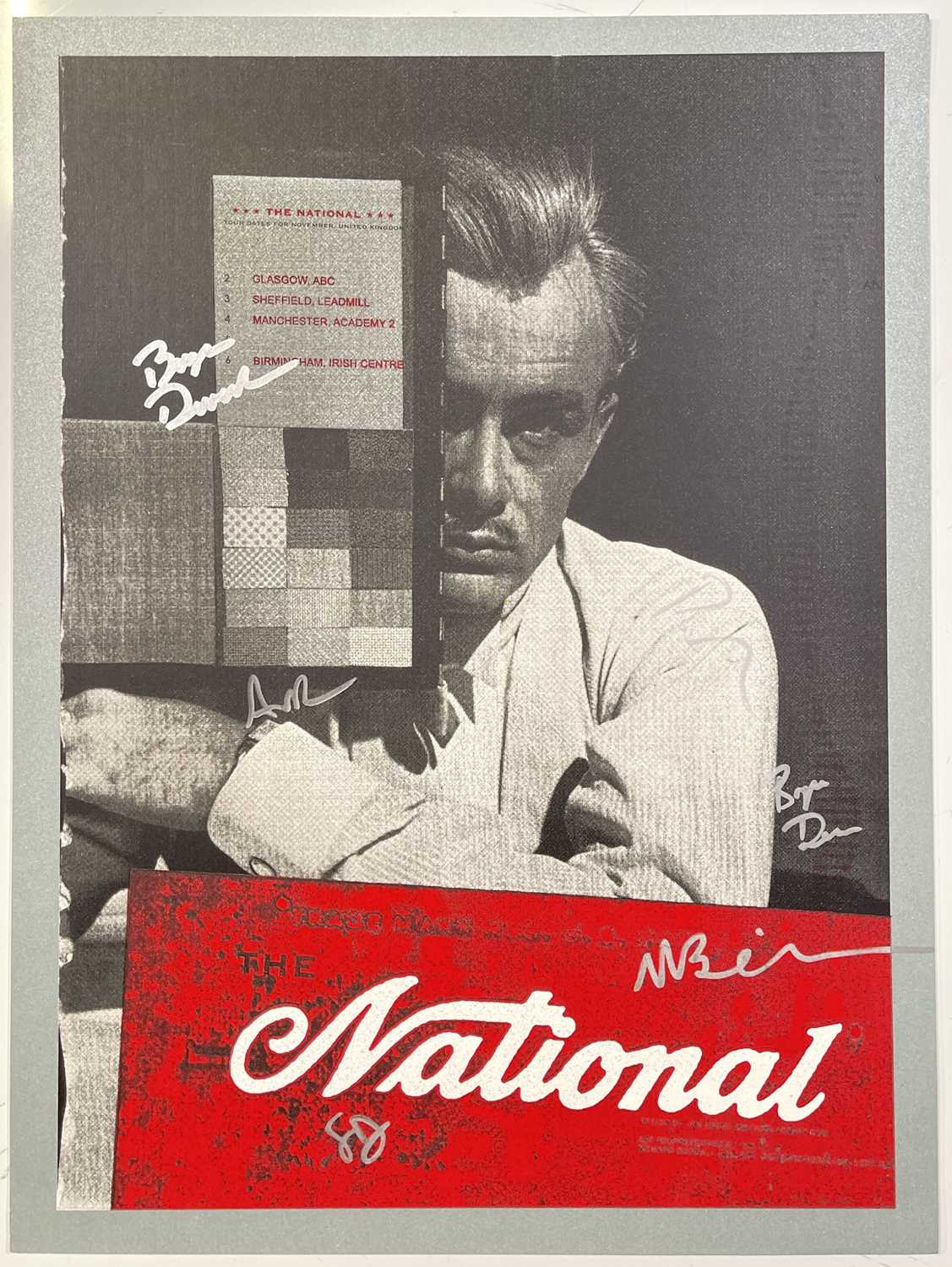 Lot 141 - THE NATIONAL - FULLY SIGNED LIMITED EDITION CONCERT POSTER.