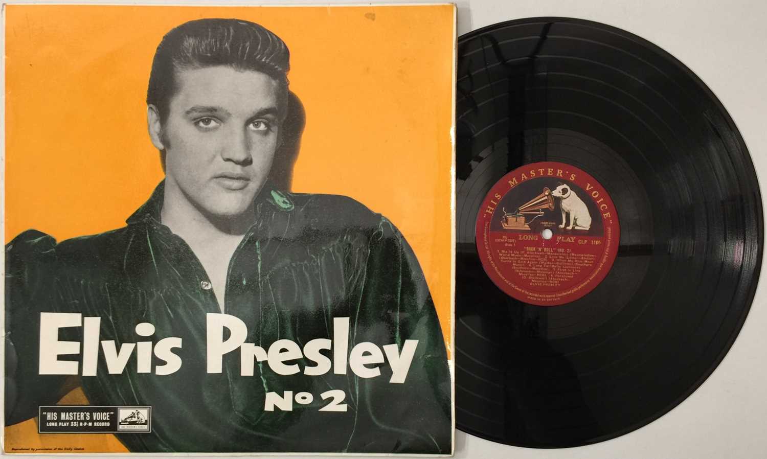 Lot 145 - ELVIS PRESLEY - No2 LP (UK MONO/ RED & GOLD HMV - CLP 1105)