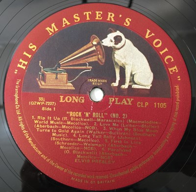 Lot 145 - ELVIS PRESLEY - No2 LP (UK MONO/ RED & GOLD HMV - CLP 1105)