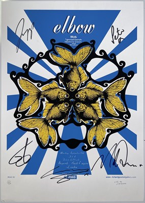 Lot 142 - ELBOW - SIGNED LIMITED EDITION LONDON CONCERT POSTER.