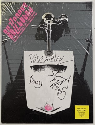 Lot 540 - BUZZCOCKS - A SIGNED POSTER.