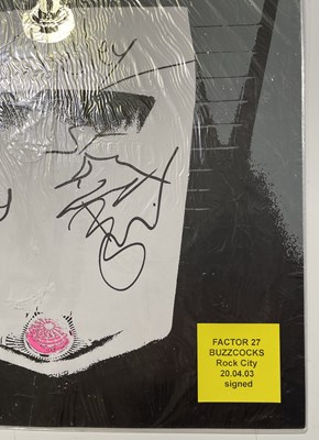 Lot 540 - BUZZCOCKS - A SIGNED POSTER.