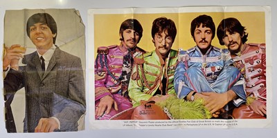 Lot 390 - THE BEATLES - FAN CLUB EPHEMERA AND STAMPED SIGNED POSTCARD.