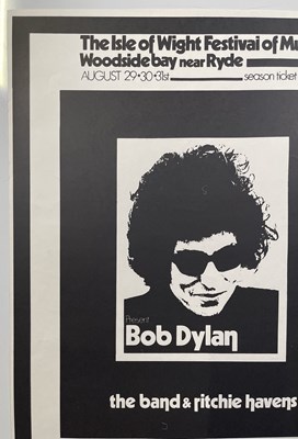 Lot 143 - BOB DYLAN - ISLE OF WIGHT FESTIVAL C 1970S REPRINT.