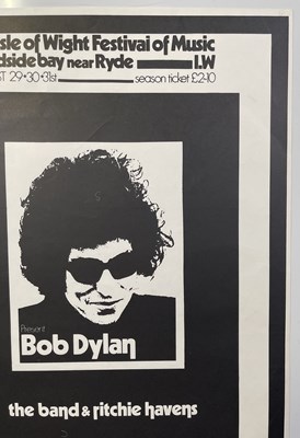 Lot 143 - BOB DYLAN - ISLE OF WIGHT FESTIVAL C 1970S REPRINT.