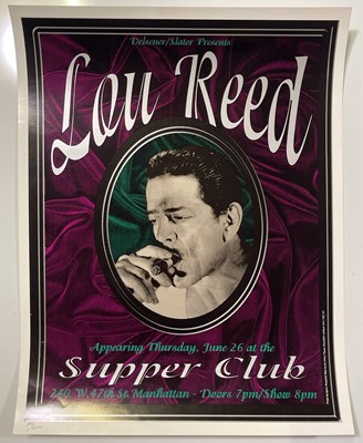 Lot 2110144 - LIMITED EDITION CONCERT POSTERS - LOU REED / IAN BROWN / BEN FOLDS FIVE.