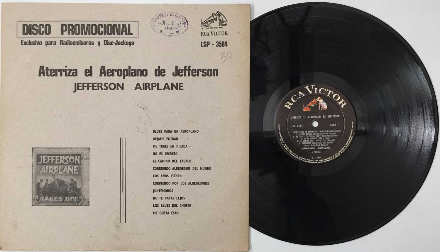 Lot 150 - JEFFERSON AIRPLANE - TAKES OFF LP (PERUVIAN PROMO - RCA VICTOR - LSP 3584)