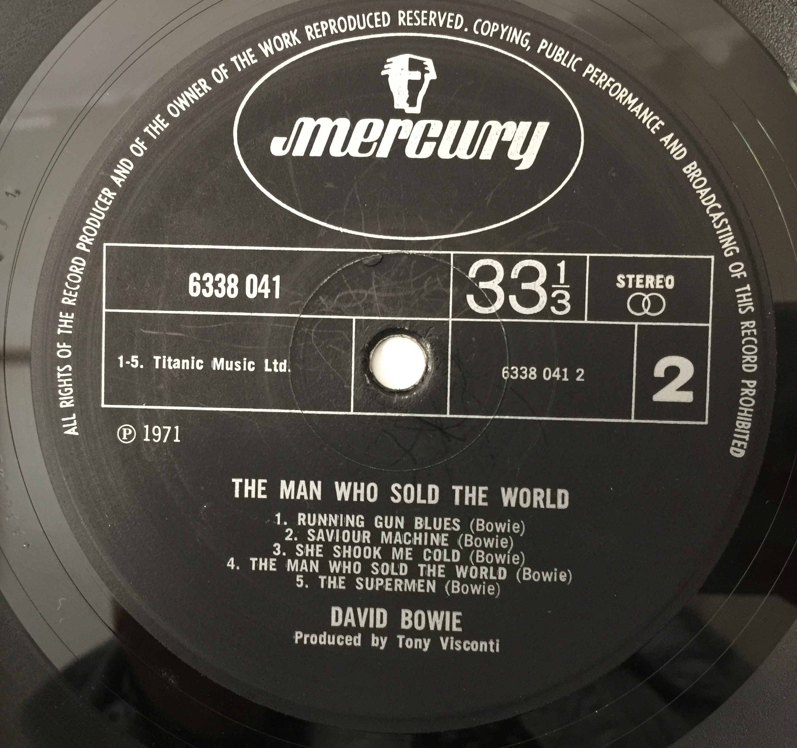Lot 100 - DAVID BOWIE - THE MAN WHO SOLD THE WORLD LP
