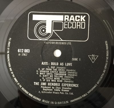 Lot 103 - JIMI HENDRIX - AXIS: BOLD AS LOVE LP (COMPLETE ORIGINAL UK MONO PRESSING - TRACK 612003).