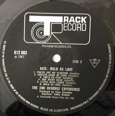 Lot 103 - JIMI HENDRIX - AXIS: BOLD AS LOVE LP (COMPLETE ORIGINAL UK MONO PRESSING - TRACK 612003).