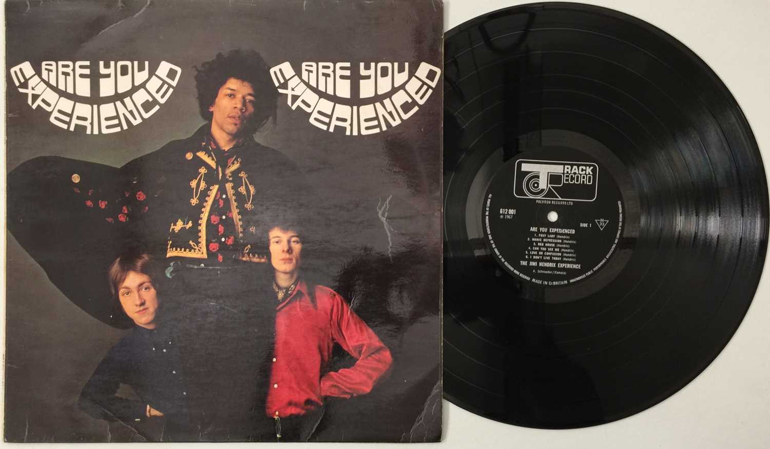 Lot 104 - THE JIMI HENDRIX EXPERIENCE - ARE YOU EXPERIENCED (TRACK RECORD - 612 001)