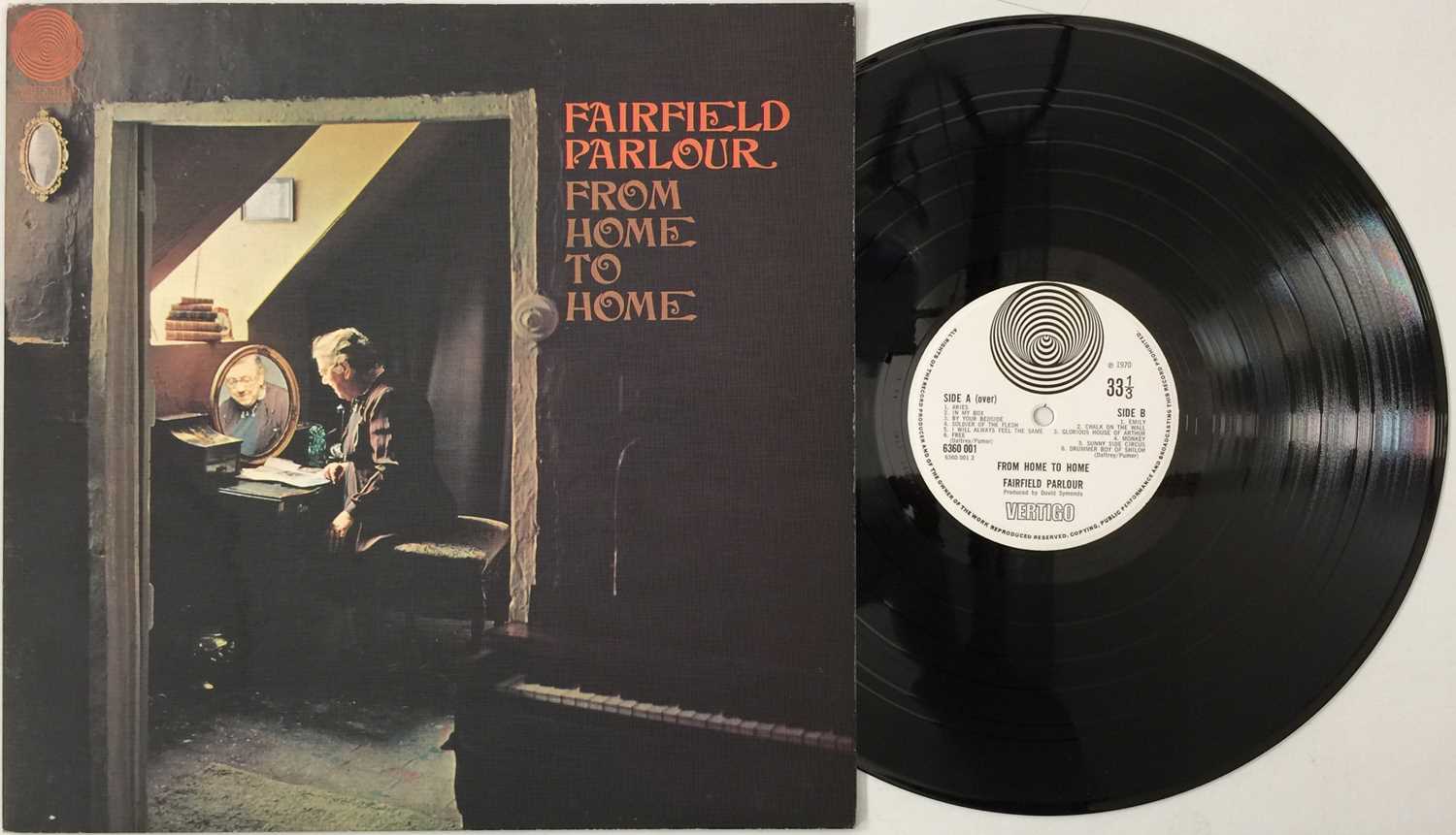 Lot 162 - FAIRFIELD PARLOUR - FROM HOME TO HOME LP (VERTIGO - LARGE SWIRL - 6360 001)