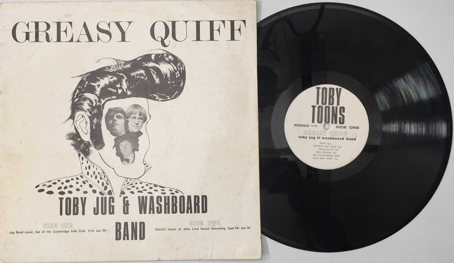 Lot 111 - TOBY JUG & WASHBOARD BAND - GREASY QUIFF LP (DEROY STUDIOS - TLP01)
