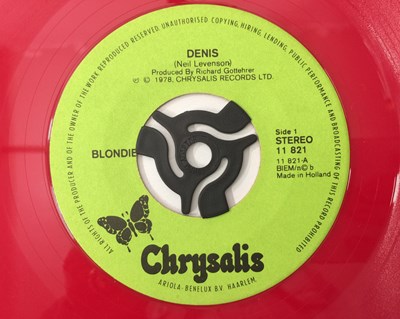 Lot 213 - BLONDIE - DENIS 7" (CHRYSALIS 11 821 - RED VINYL)