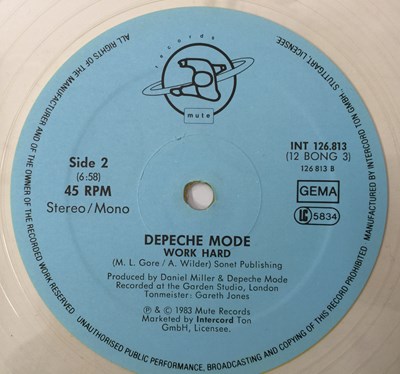 Lot 237 - DEPECHE MODE - EVERYTHING COUNTS 12" (GERMAN CLEAR VINYL - MUTE - INT 126.813)