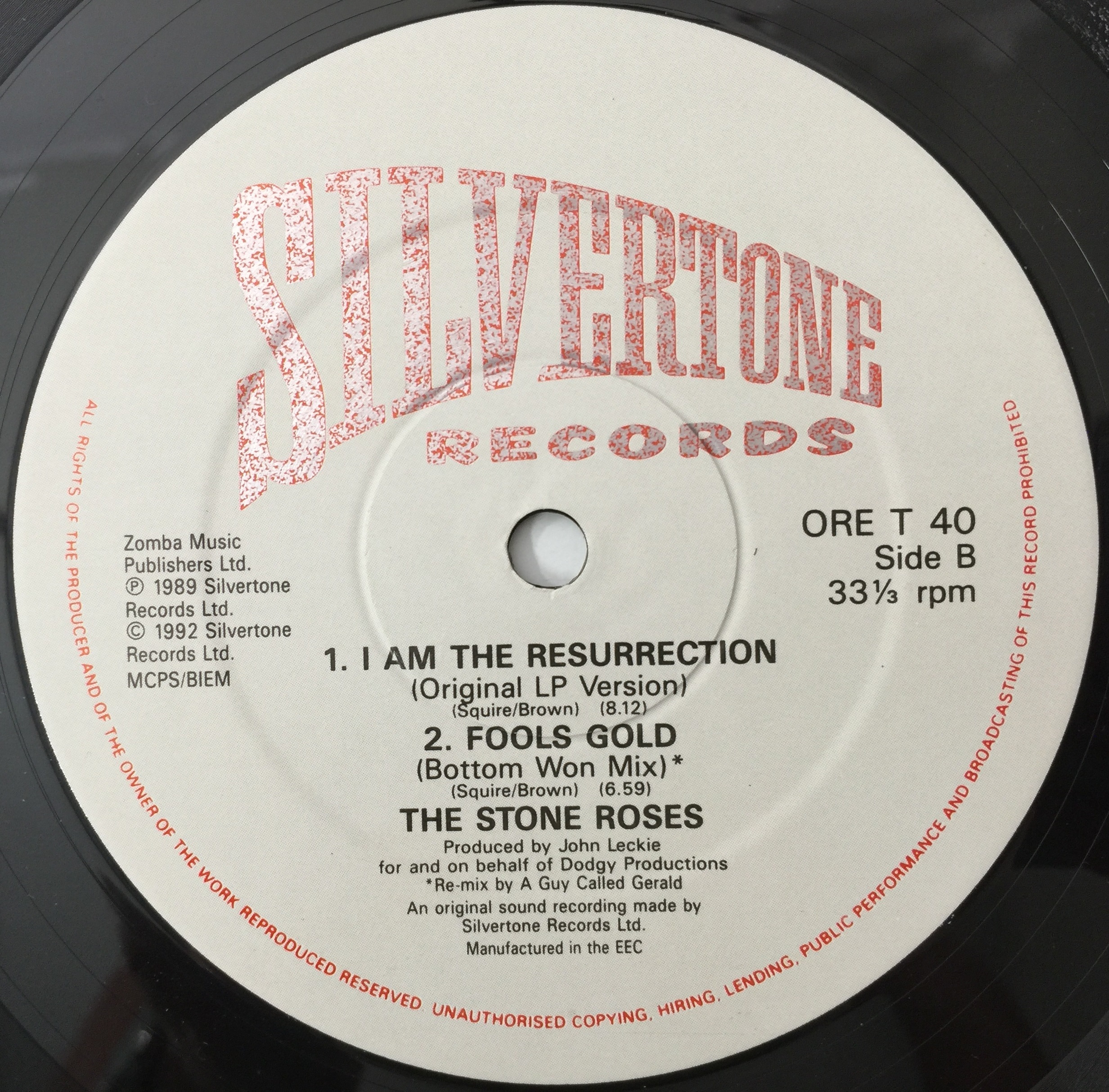 Lot 2 - THE STONE ROSES - 12