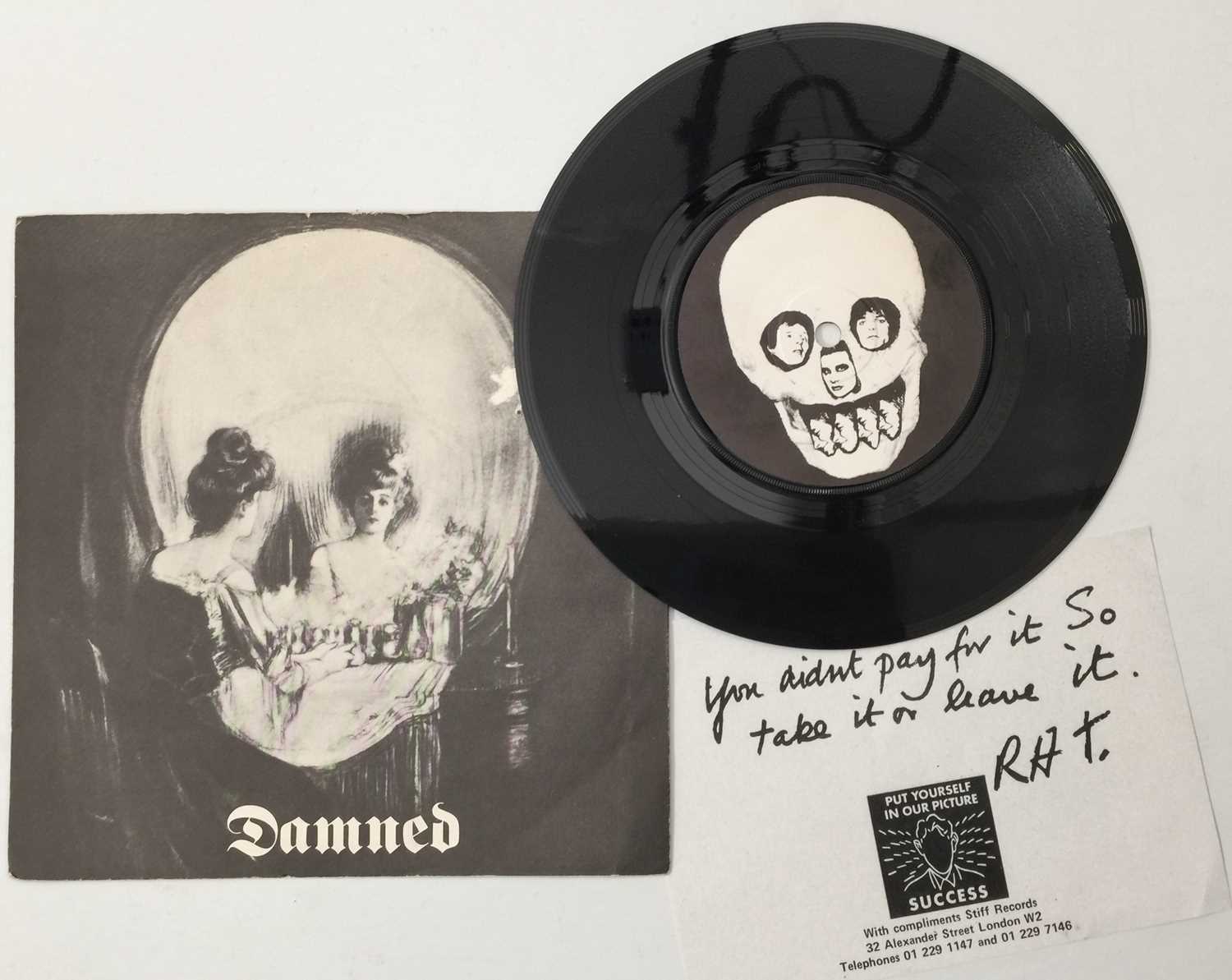 Lot 247 - THE DAMNED - STRETCHER CASE BABY 7" (UK STOCK COPY W/ COMPLIMENT SLIP - STIFF RECORDS)
