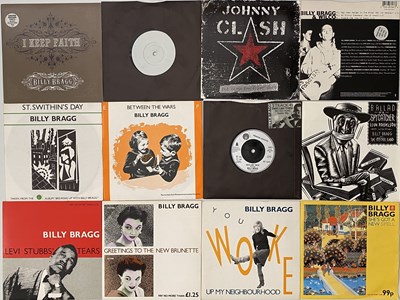 Lot 7 - BILLY BRAGG - 7" / 12" COLLECTION
