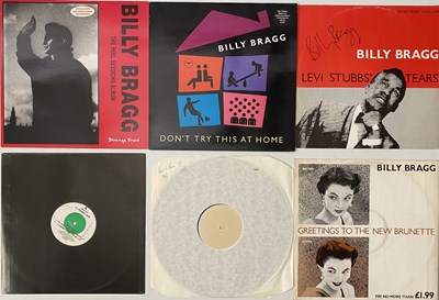 Lot 8 - BILLY BRAGG - LP / 12" PACK (INCLUDING SIGNED RECORD)