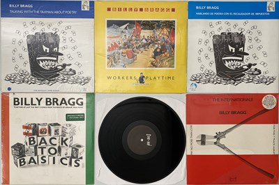 Lot 8 - BILLY BRAGG - LP / 12" PACK (INCLUDING SIGNED RECORD)
