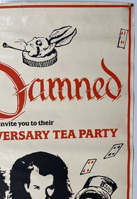 Lot 154 - THE DAMNED / THE FALL - 10TH ANNIVERSARY POSTER.