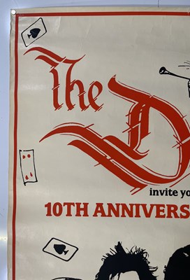 Lot 154 - THE DAMNED / THE FALL - 10TH ANNIVERSARY POSTER.