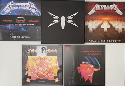 Lot 1152 - METALLICA / SABBATH - MODERN PRESSINGS