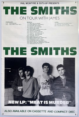 Lot 444A - THE SMITHS - 1985 MEAT IS MURDER TOUR POSTER