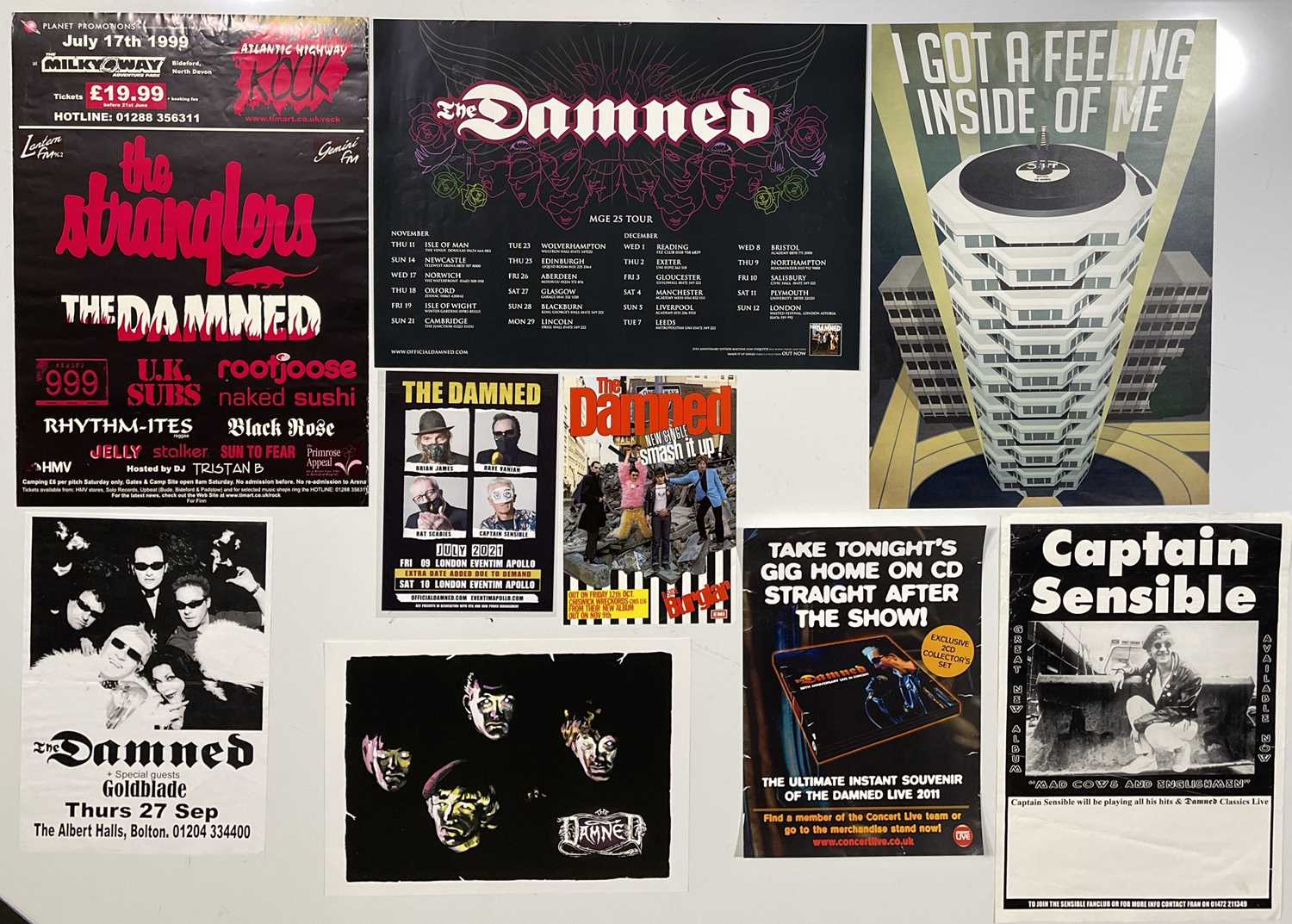 Lot 157 - THE DAMNED - POSTER COLLECTION.