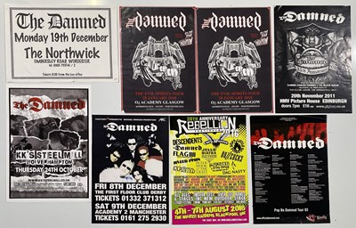 Lot 158 - THE DAMNED - POSTER COLLECTION INC SIGNED.