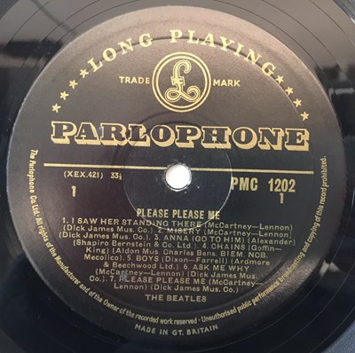 Lot 7 - The Beatles - Please Please Me LP (1st UK Mono Pressing 'Black And Gold'/2nd Printing Sleeve - PMC 1202)